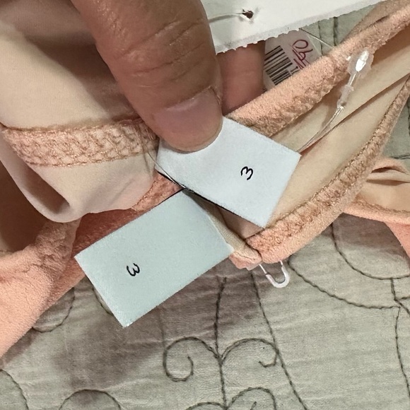 NEW Lisa Marie Fernandez Poppy High Waist 2 Piece Bikini Coral Crepe Sz 3 US 6-8 - Picture 5 of 10